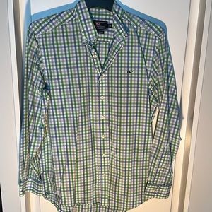 Vineyard Vines | Men’s Medium (M) Whale Shirt | Slim Fit | Green and Blue